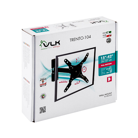 Наклонно-поворотный ТВ кронштейн  VLK TRENTO-104 для LED/LCD телевизоров