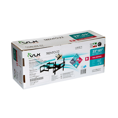 Наклонно-поворотный ТВ кронштейн  VLK TRENTO-22 для LED/LCD телевизоров