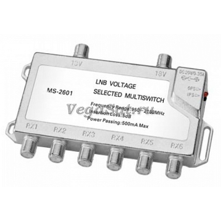 Мультисвитч   MS-26 пассивный оконечный 2x6