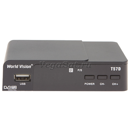 Цифровая ТВ приставка  World Vision T57D ресивер с тюнером DVB-T2