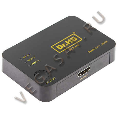 HDMI Switch переключатель  Dr.HD SW 314 SL коммутатор 3 входа 1 выход