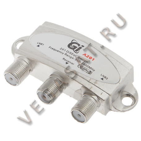 Спутниковый дисек   DiSEqC 2x1 протокол 2.0 на 2 порта