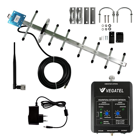 Комплект GSM усиления  Vegatel VT-900E-kit (LED) для сигнала сотовой связи