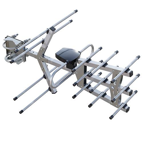 Уличная ТВ антенна  Рэмо «BAS-1144-DX TRITON-S-UHF» активная ДМВ с усилителем