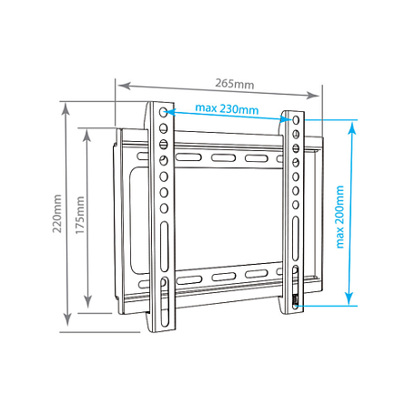 Фиксированный ТВ кронштейн  Arm Media STEEL-5 для LED/LCD телевизоров