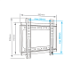 Фиксированный ТВ кронштейн  Arm Media STEEL-5 для LED/LCD телевизоров