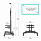 Напольная ТВ стойка  Onkron TS1552 black для LED/LCD телевизоров