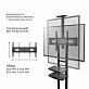 Напольная ТВ стойка  Onkron TS1881 black для LED/LCD телевизоров