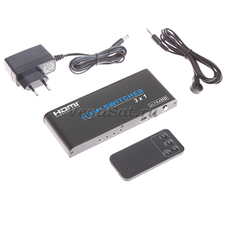 HDMI Switch переключатель  Dr.HD SW 315 SL коммутатор 3 входа 1 выход