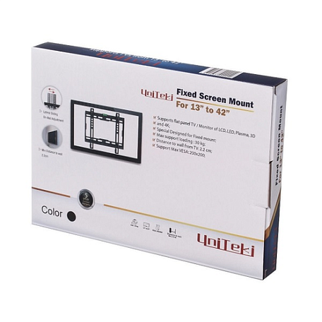 Фиксированный ТВ кронштейн  Uniteki FN1613 для LED/LCD телевизоров