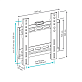 Фиксированный ТВ кронштейн  VLK TRENTO-35 для LED/LCD телевизоров