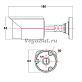 Аналоговая уличная камера  TBTec TBC-A1362IR цветная с ИК подсветкой