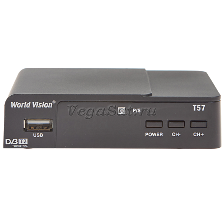 Цифровая ТВ приставка  World Vision T57 ресивер с тюнером DVB-T2