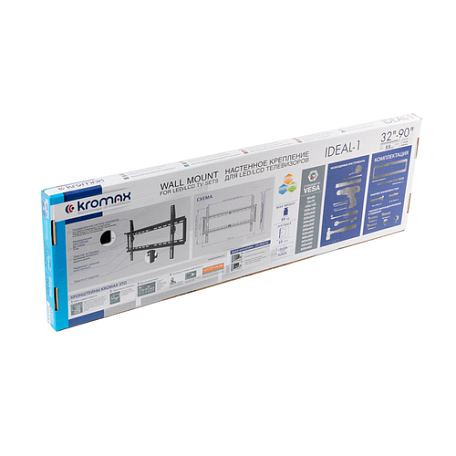 Фиксированный ТВ кронштейн  Kromax IDEAL-1 для LED/LCD телевизоров