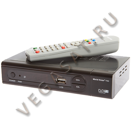 Цифровая ТВ приставка  World Vision T43 ресивер с тюнером DVB-T2