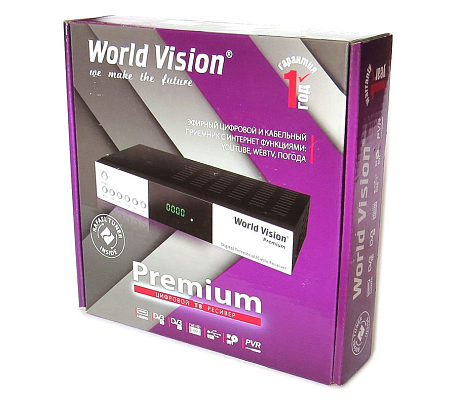Цифровая ТВ приставка  World Vision Premium ресивер с тюнером DVB-T2/C