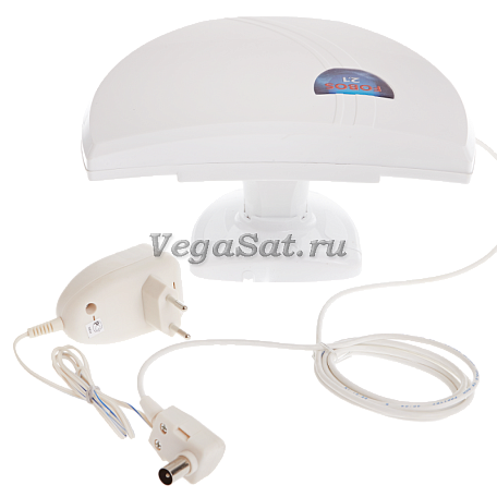 Комнатная ТВ антенна DVB-T2  Рэмо «BAS-5121-DX ФОБОС 2.1» активная ДМВ с усилителем