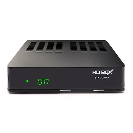 Комбинированный ресивер  HD BOX S4K Combo цифровой тюнер DVB-S2/T2/C