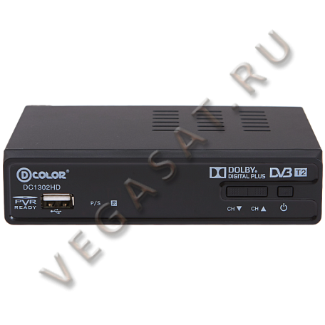Цифровая ТВ приставка  D-color DC1302HD ресивер с тюнером DVB-T2