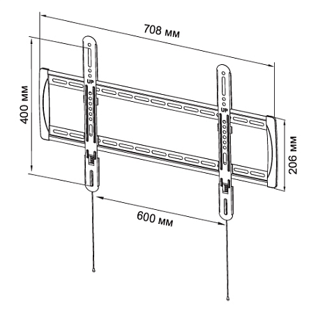 Фиксированный ТВ кронштейн  Trone Frame 10M для LED/LCD телевизоров