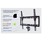 Наклонный ТВ кронштейн  Kromax IDEAL-4 black для LED/LCD телевизоров