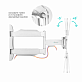 Наклонно-поворотный ТВ кронштейн  Onkron M4 white для LED/LCD телевизоров