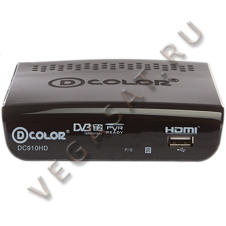 Цифровая ТВ приставка  D-color DC910HD ресивер с тюнером DVB-T2