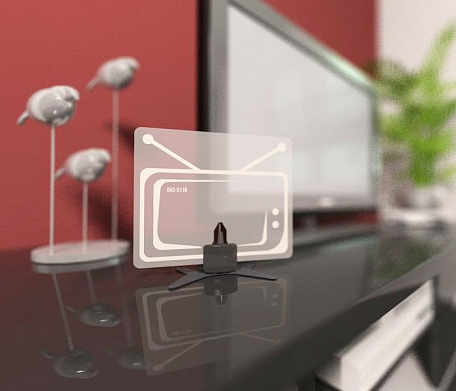 Комнатная ТВ антенна DVB-T2  Рэмо «BAS-5116-USB РЕКОРД» активная ДМВ с усилителем