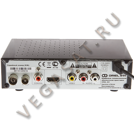 Цифровая ТВ приставка  Oriel 891 ресивер с тюнером DVB-T2
