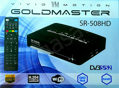 Спутниковый ТВ ресивер  GoldMaster SR-508HD ресивер с тюнером DVB-S/S2