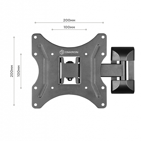 Наклонно-поворотный ТВ кронштейн  Onkron NP44 для LED/LCD телевизоров