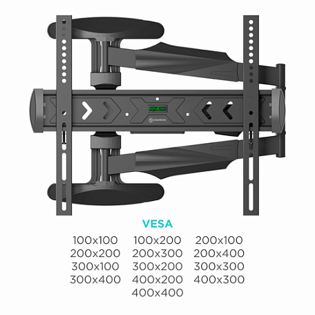 Наклонно-поворотный ТВ кронштейн  Onkron NP47 для LED/LCD телевизоров