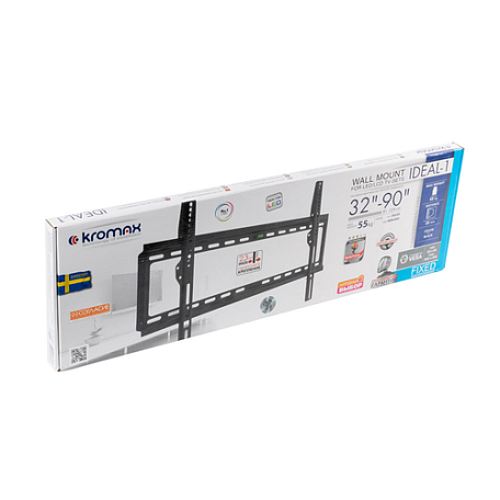 Фиксированный ТВ кронштейн  Kromax IDEAL-1 для LED/LCD телевизоров
