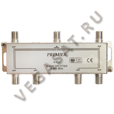 Делитель (краб, сплиттер)   Splitter 6-WAY разветвитель на 6 тв