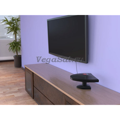 Комнатная ТВ антенна DVB-T2  Рэмо «BAS-5340-5V TVJET» активная МВ / ДМВ с усилителем