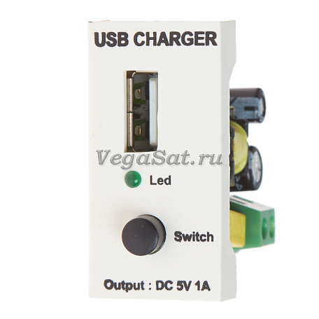 USB розетка  Dr.HD SOC USB 2.0 CG розеточный модуль с зарядкой