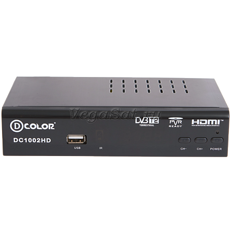 Цифровая ТВ приставка  D-color DC1002HD ресивер с тюнером DVB-T2