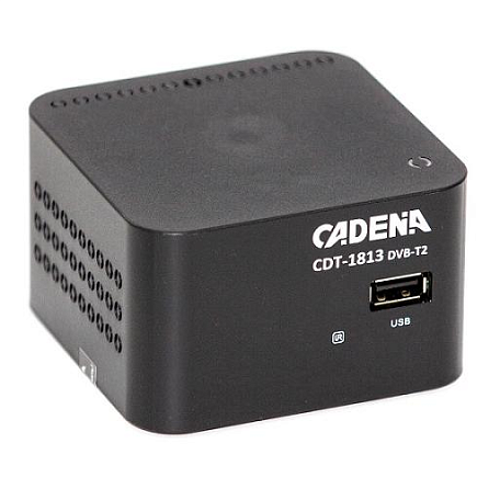 Цифровая ТВ приставка  Cadena CDT-1813 ресивер с тюнером DVB-T2