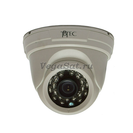 Купольная видеокамера  TBTec TBC-A2372IR цветная с ИК подсветкой