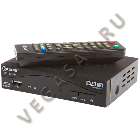 Цифровая ТВ приставка  D-color DC1301HD ресивер с тюнером DVB-T2