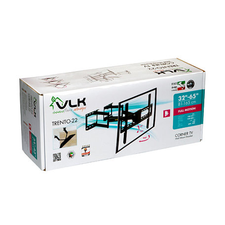 Наклонно-поворотный ТВ кронштейн  VLK TRENTO-22 для LED/LCD телевизоров