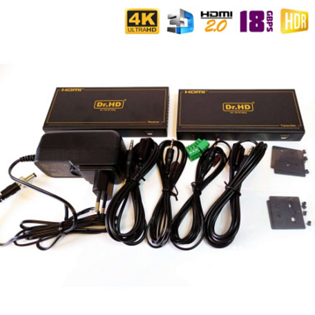 HDMI 2.0 удлинитель с HDBaseT  Dr.HD EX 150 BT18Gp extender по витой паре 150 м