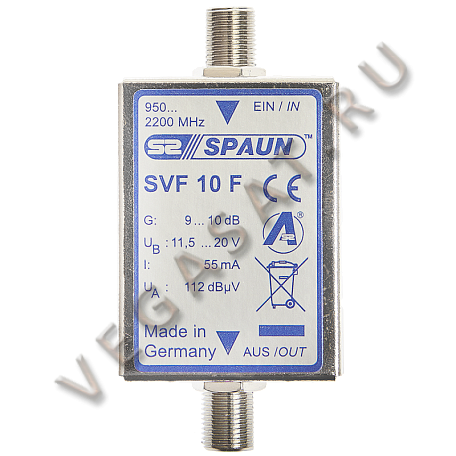 Спутниковый усилитель  Spaun SVF 10 линейный 10db