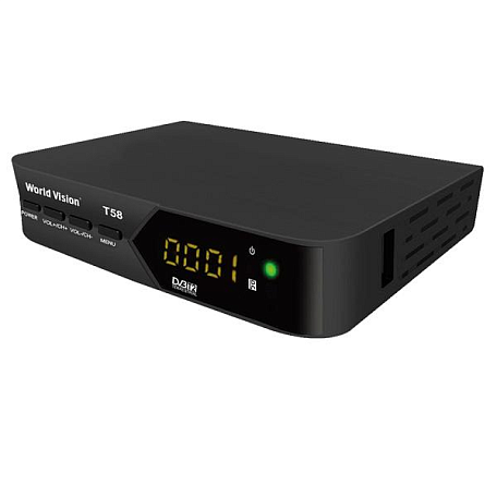 Цифровая ТВ приставка  World Vision T58 ресивер с тюнером DVB-T2