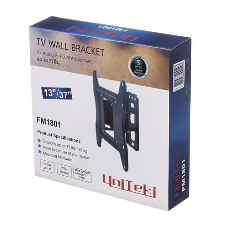 Наклонно-поворотный ТВ кронштейн  Uniteki FM1801 для LED/LCD телевизоров