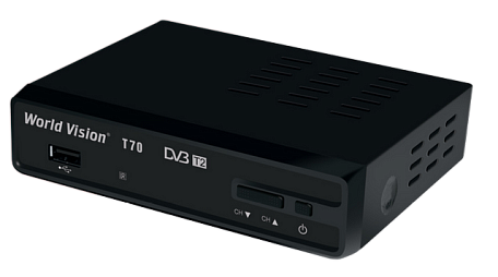 Цифровая ТВ приставка  World Vision T70 ресивер с тюнером DVB-T2