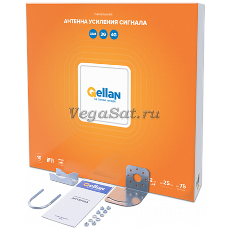 Антенна 3G панельная  Gellan 3G-22F внешняя, F-разъем, 22 дБ