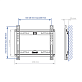 Фиксированный ТВ кронштейн  Kromax IDEAL-5W white для LED/LCD телевизоров