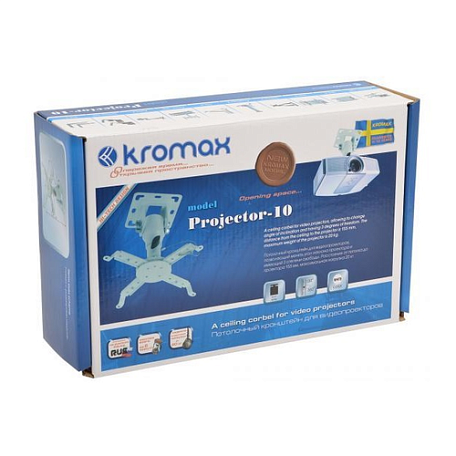 Потолочный кронштейн  Kromax PROJECTOR-10 white для проектора